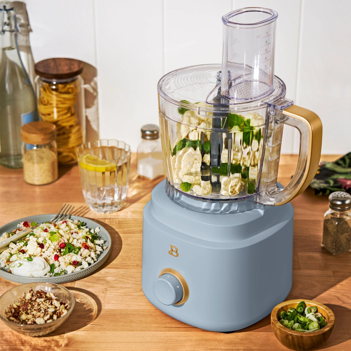 Beautiful 10-Cup Food Processor with Accessories, White Icing by Drew Barrymore