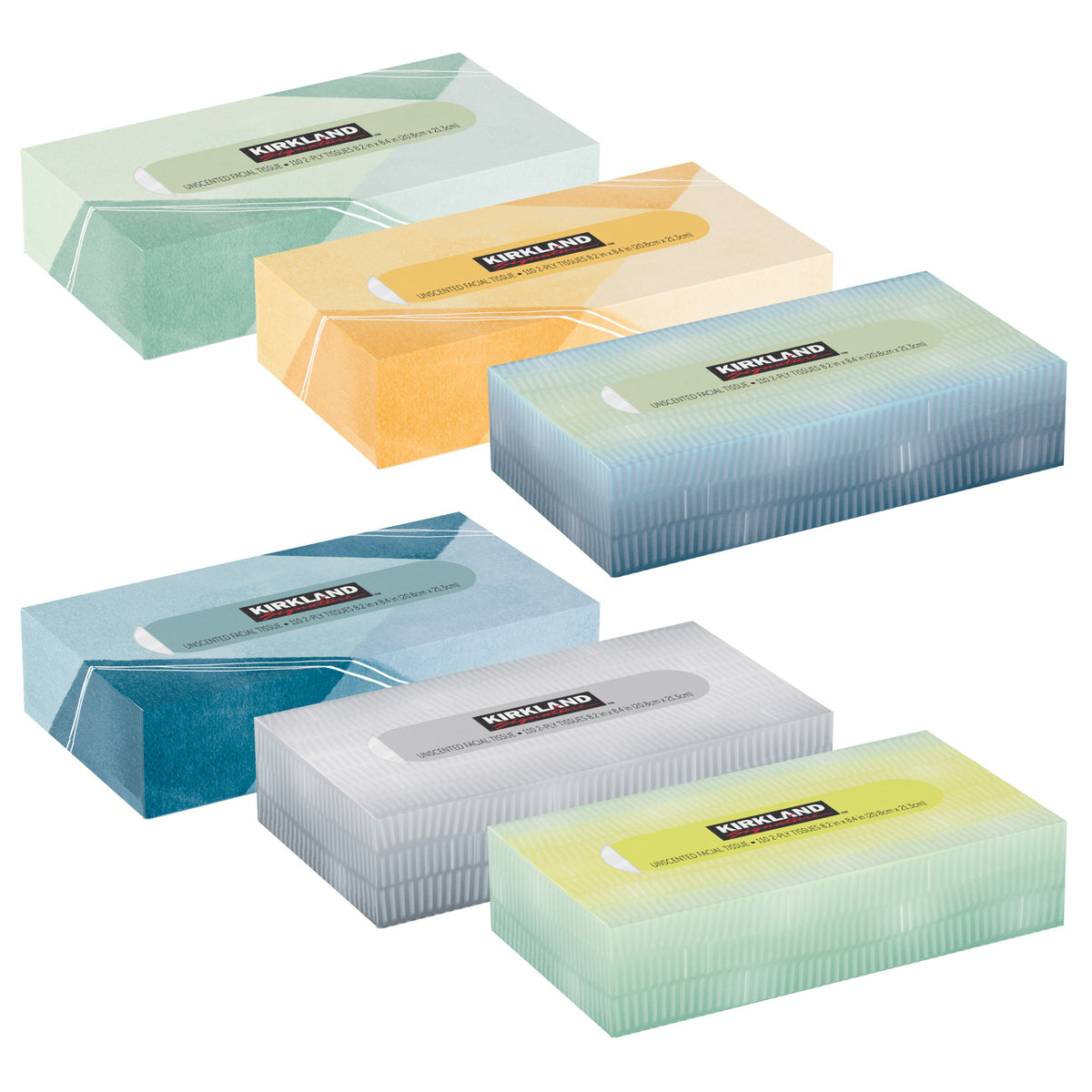 Kirkland Signature Facial Tissue, 2-Ply, 110-count, 30-pack