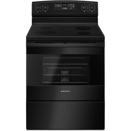 AMANA AER6603SFB freestanding smoothtop electric range