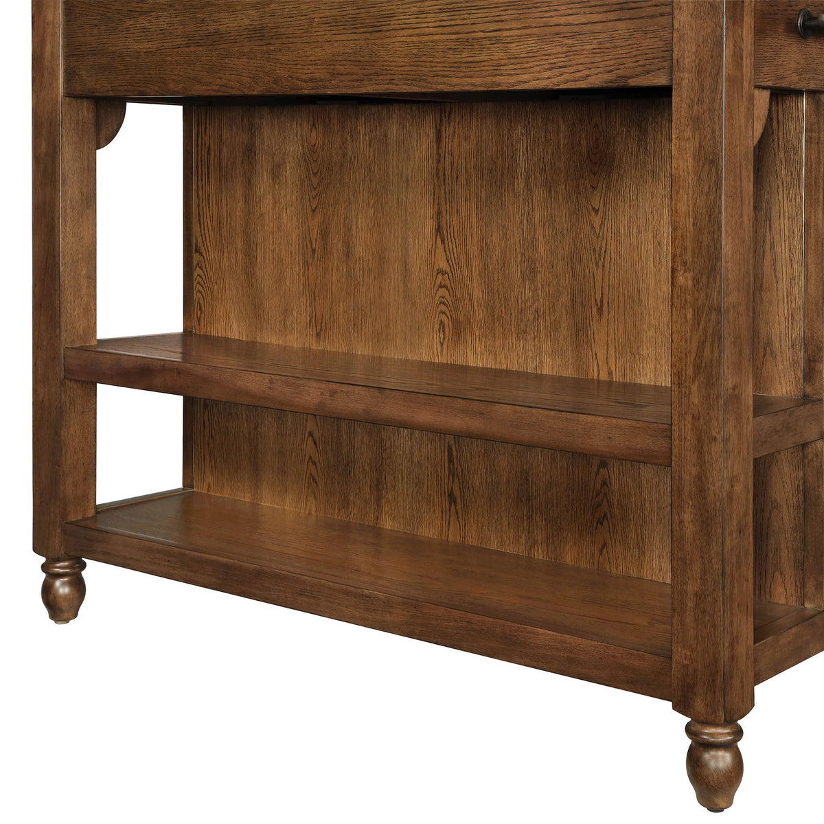 Pioneer Woman Harper Kitchen Island with Drawers, Homestead Brown