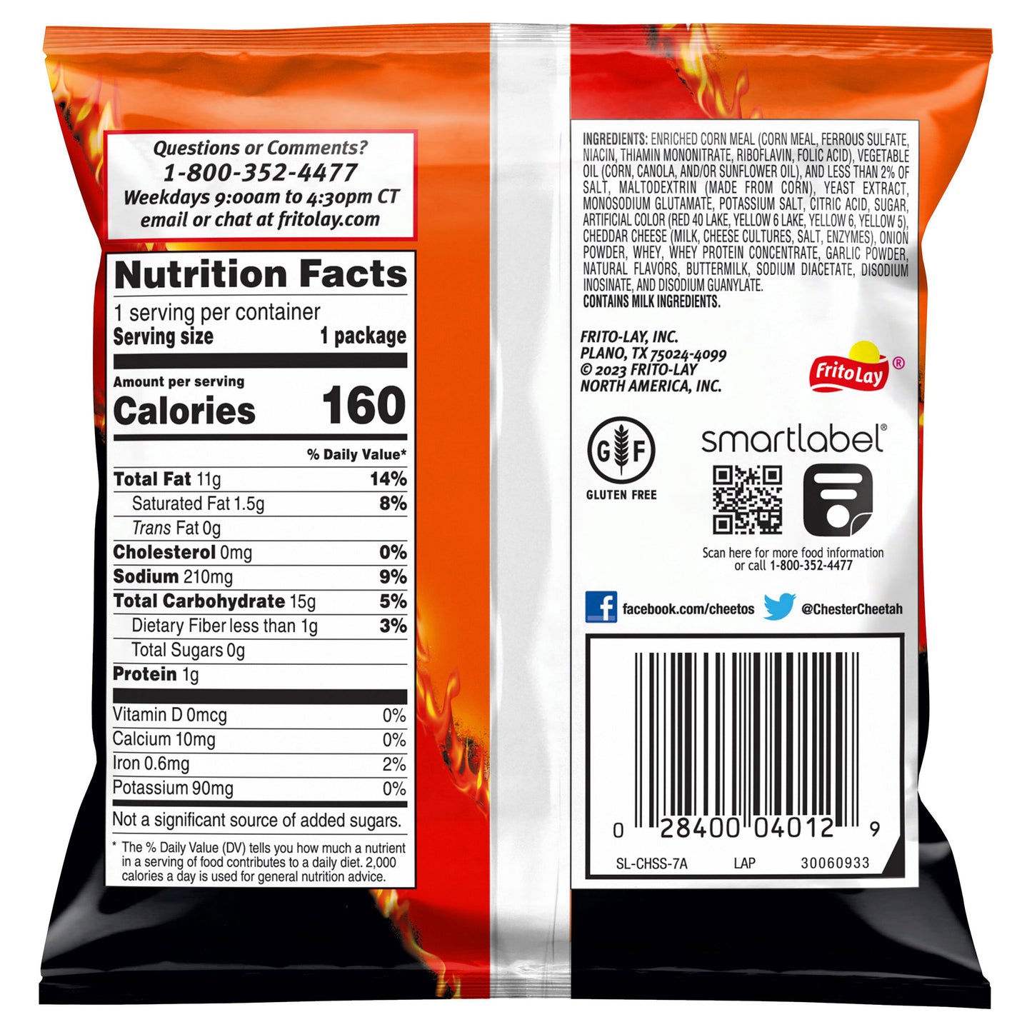 Cheetos Crunchy, Flamin' Hot, 1 oz, 50-count