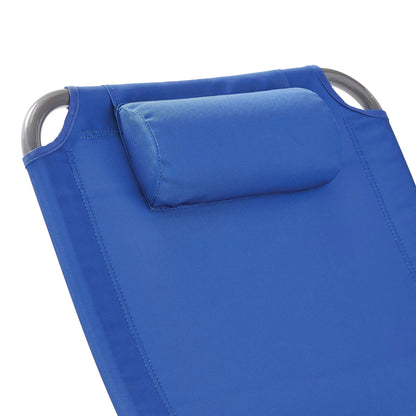 2-Pack Mainstays Reclining 4-Position Oversize Beach Chair, Blue