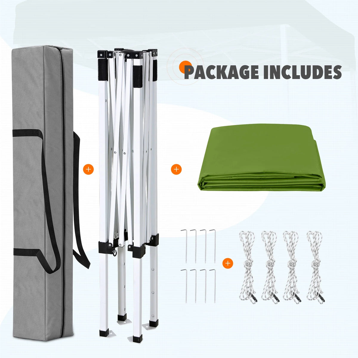 EAGLE PEAK 5x5 Pop Up Canopy Tent Instant Outdoor Canopy Easy Set-up Straight Leg Folding Shelter（Blue）
