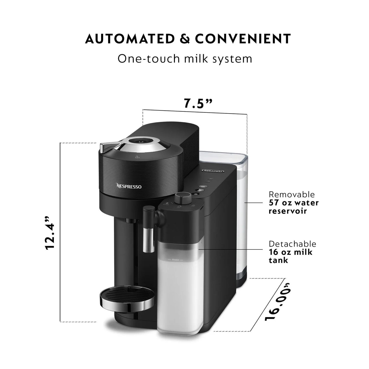 Nespresso by De'Longhi Nespresso Vertuo Lattissima by De'Longhi, White