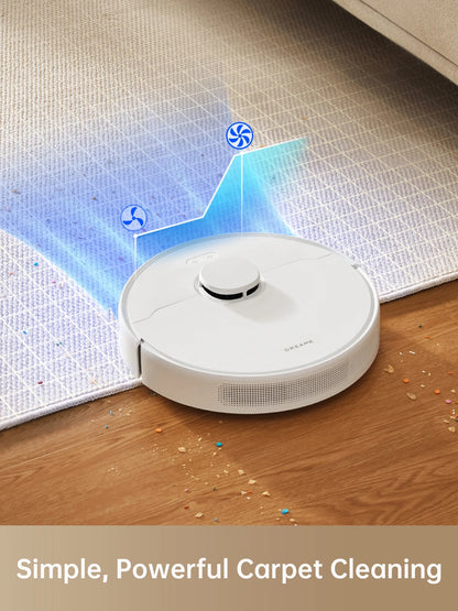 Dreame C20 Plus Robot Vacuum and Mop with Self Emptying Base for 90 Days of Cleaning, 6000 Pa Suction and LiDAR Navigation, Obstacle Avoidance, Wi-Fi Connected