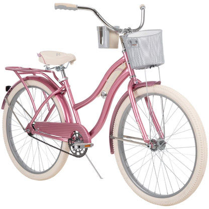 Huffy 26" Nel Lusso Cruiser Bike, Fits Riders 5'0"+, Light Blue, Adult, Women's