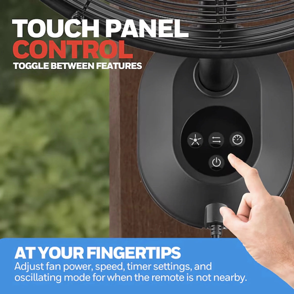 Open Box Honeywell 18" Wall Mount Outdoor Oscillating Airflow Fan and Remote