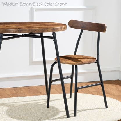 Best Choice Products 3-Piece Modern Oval Dining Table Set, Small Kitchen Dinette w/ 2 Chairs - Black/Black