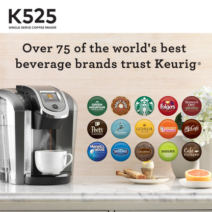 Keurig K525 Single Serve Coffee Brewer, Slate