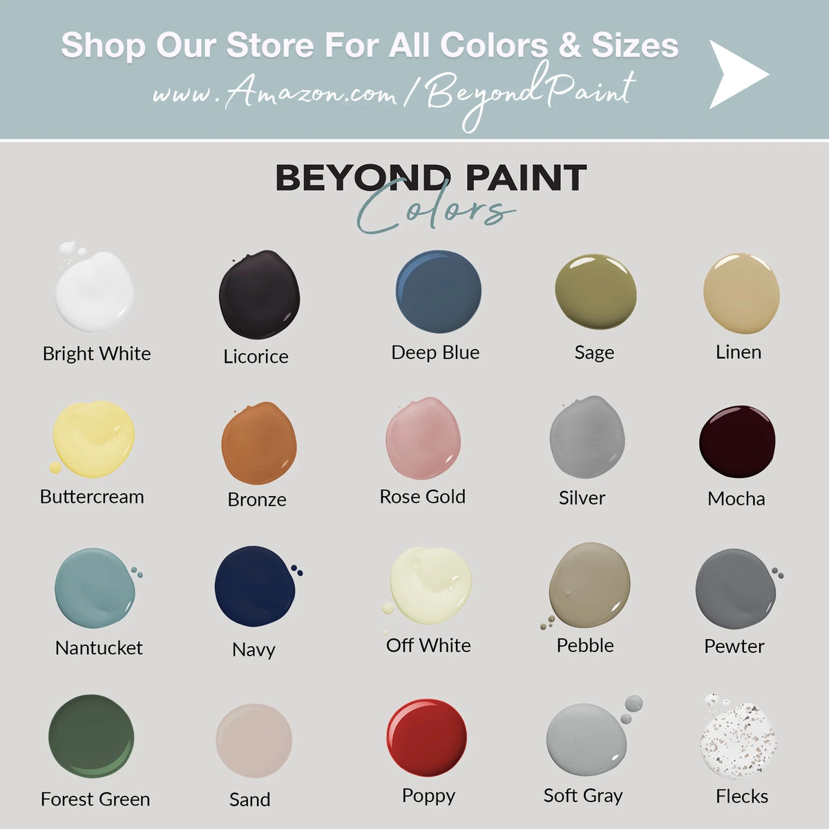 Beyond Paint Countertop Makeover Kit with Paint, Sealer, Flecks and Tools for Countertops, Bright White