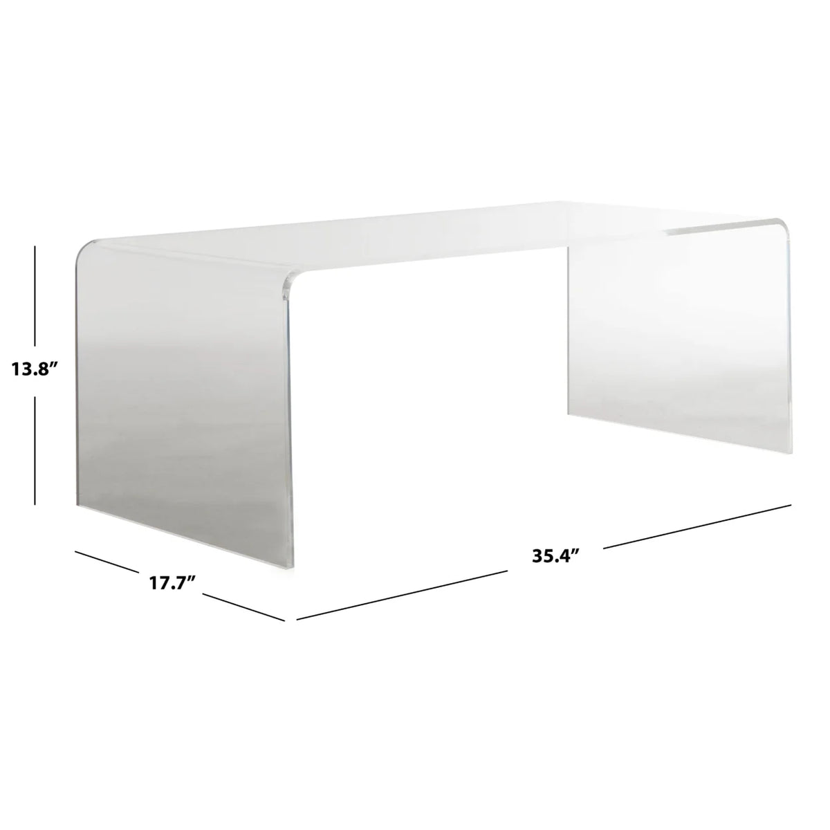 SAFAVIEH Atka Acrylic Coffee Table Clear