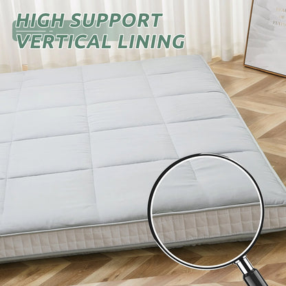 Slsy Futon Mattress 4" Soft and Supportive Twin Mattress Pad with Storage Bag