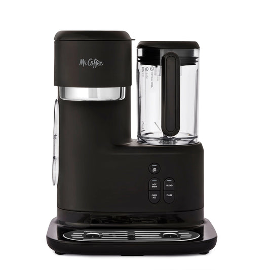 Mr. Coffee? Single-Serve Frappe?, Iced, and Hot Coffee Maker and Blender, Black with 2 To-Go Tumblers, Reusable Coffee Filter