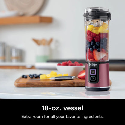 Ninja Blast Portable Blender, Cordless, 18oz. Vessel, Personal Blender for Shakes & Smoothies, BPA Free, Leakproof Lid & Sip Spout, USB-C Rechargeable, Dishwasher Safe Parts, Metallic Purple,