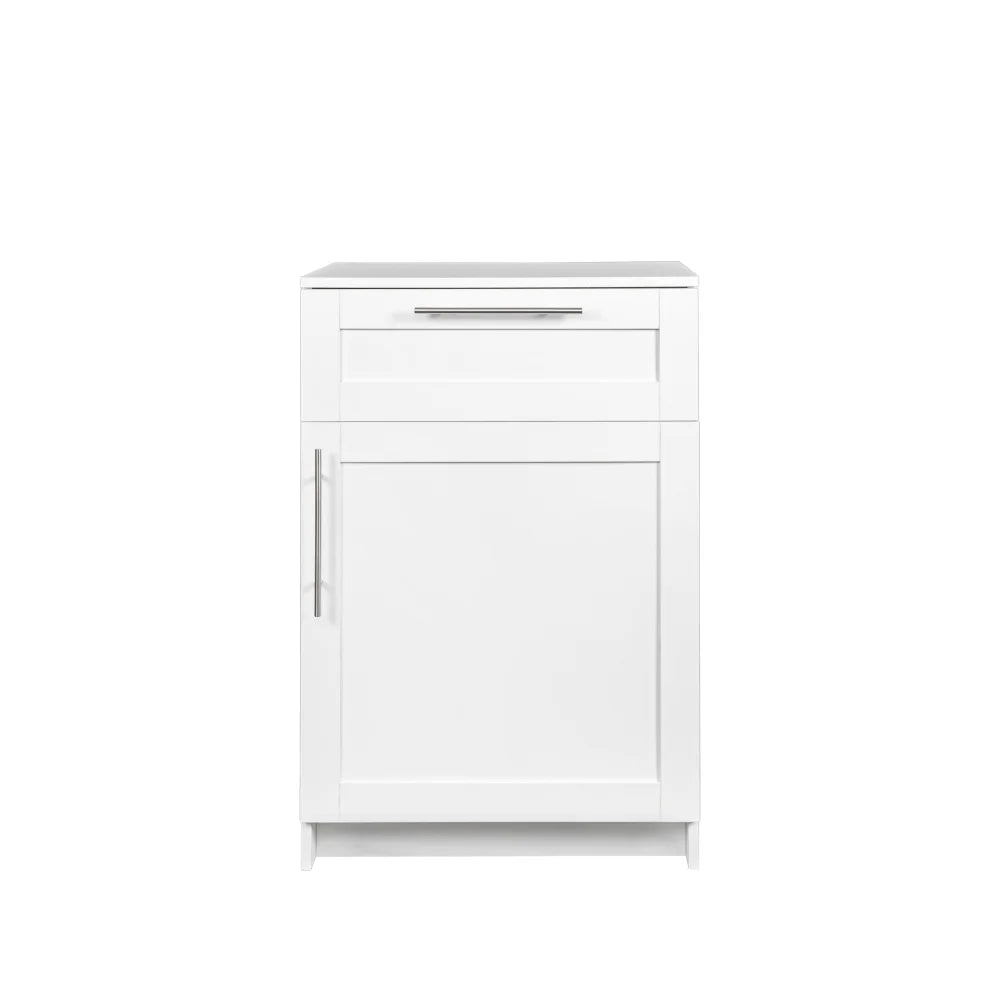 Stackable Wall Cabinet,Solid Wood Storage Cabinet with Adjustable Shelves and Doors,Console Table Side Table for Hallway,Sideboard Buffet Cupboard for Kitchen, 15.75" D x 15.75" W x 70.87" H, White