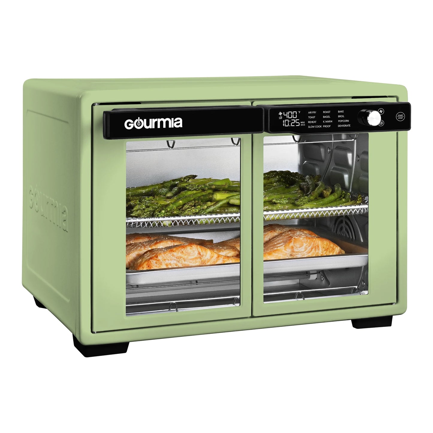 Gourmia 1700W 9-Slice Digital Toaster Oven Air Fryer, 12 Cooking Preset, 35L, Stainless Steel
