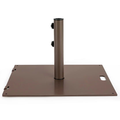 Costway 50LBS Patio Square Umbrella Base Stand Market Umbrellas Handle Wheels