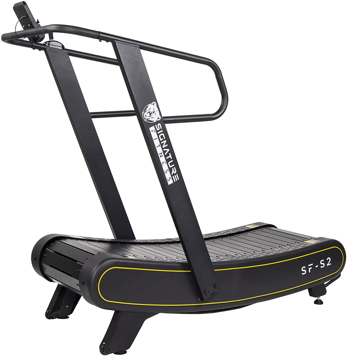 Signature Fitness SF-S2 Sprint Demon - Motorless Curved Sprint Treadmill with Adjustable Levels of Resistance - 300 lb Capacity