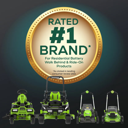 Greenworks 60V 21" Self Propelled Lawn Mower with (1) 8.0 Ah Battery & Rapid Charger 2546402