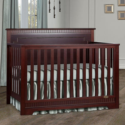 Dream On Me Morgan 5-in-1 Convertible Crib. Cherry