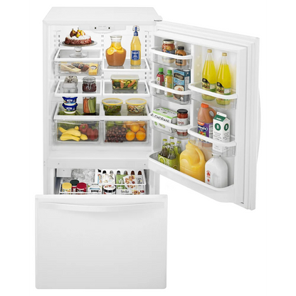 Whirlpool WRB329DMBW 18.7 Cu. Ft. White Bottom Freezer Refrigerator