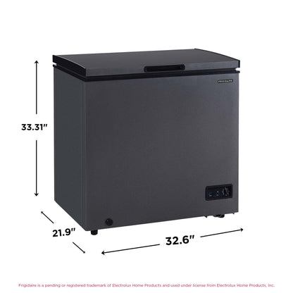 Frigidaire, 5.0 Cu. ft. Chest Freezer, Black Granite Design