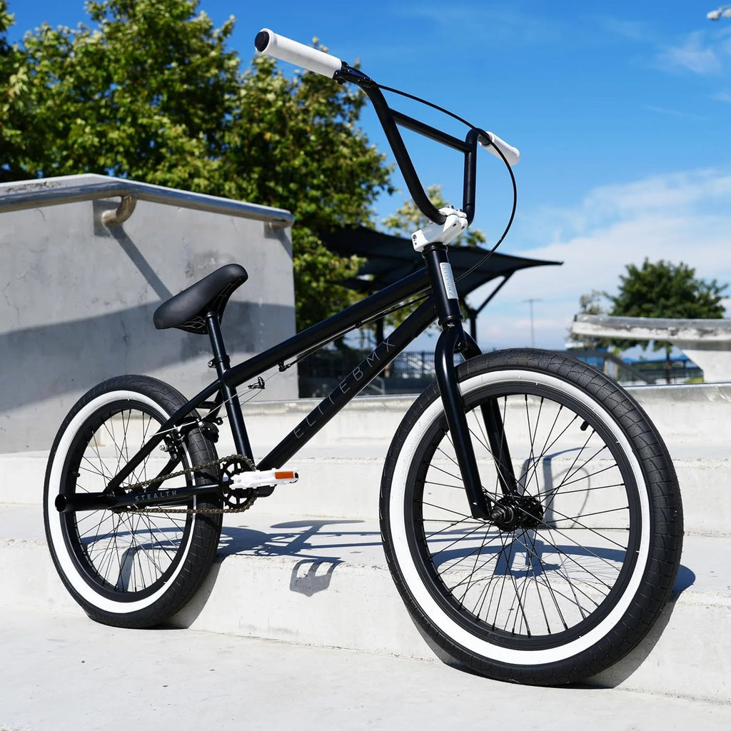 Elite BMX Bicycle 20” Freestyle Bike - Stealth Blue Purple Ideal for Ages 7 to 18 Years