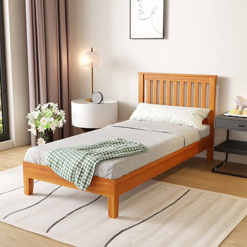 YRLLENSDAN Adult 37 Inches Bed Frames with Headboard, Twin