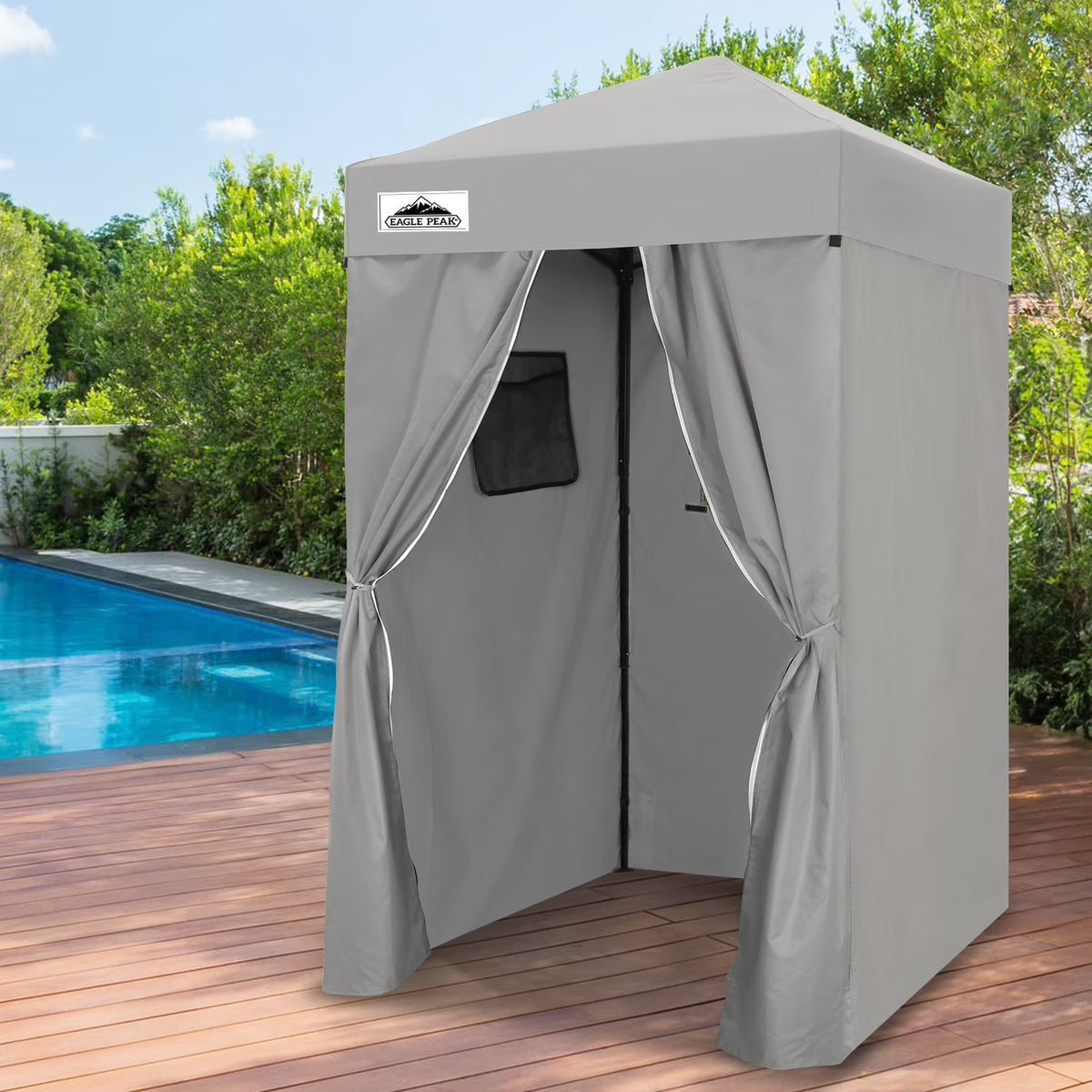 EAGLE PEAK Flex Ultra Compact 4 ft x 4 ft Pop-up Changing Room Canopy, Portable Privacy Cabana