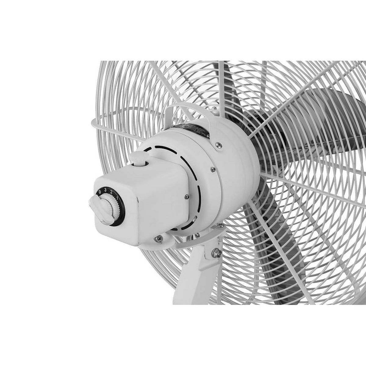 Star Fans  Star Tripod 16-inch Stand Fan with Wooden Legs Matte White Steel Matte