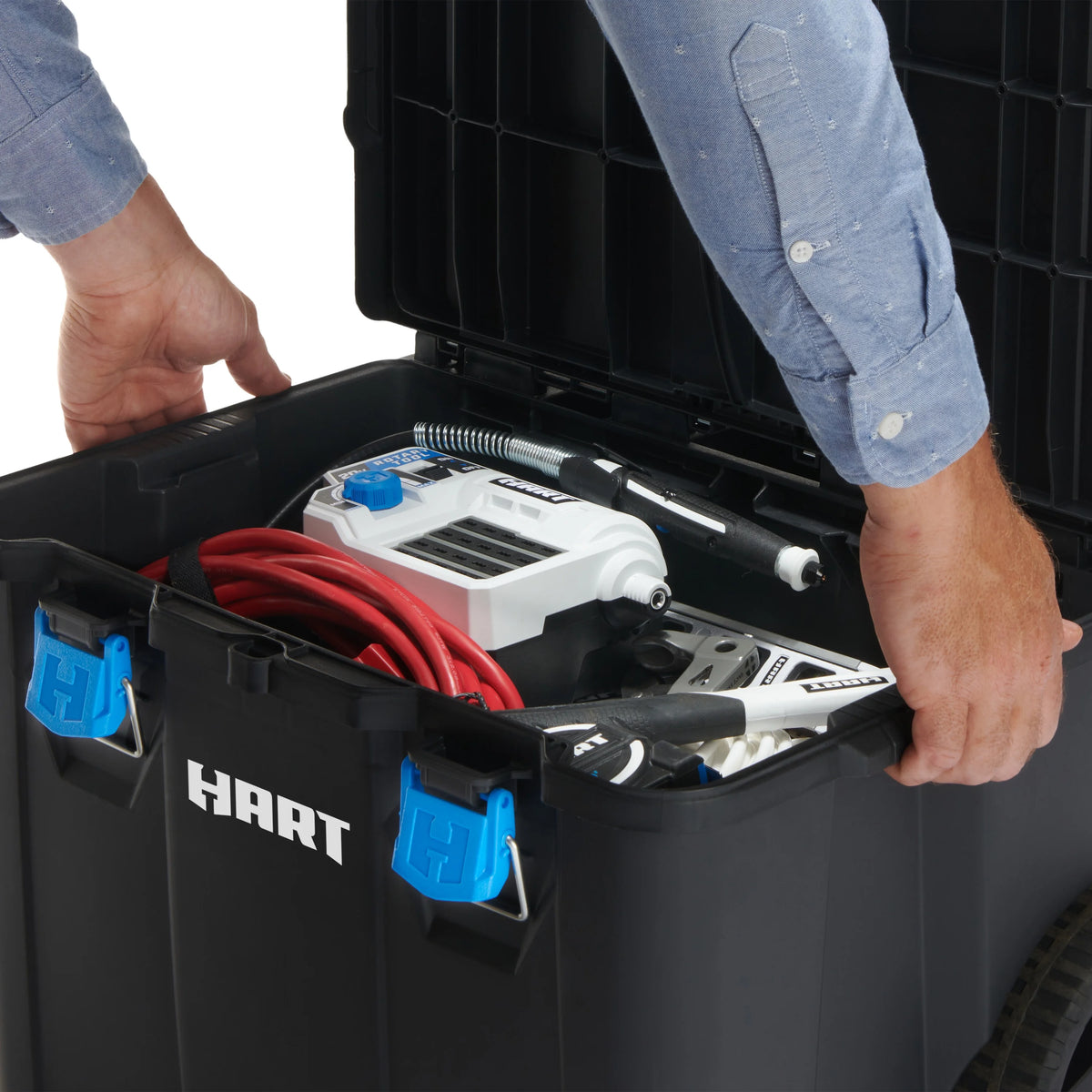 HART Stack System, Mobile Tool Storage and Organization, Black & Blue
