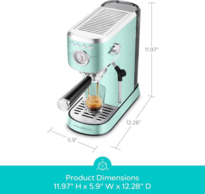 CASABREWS CM5418 20-Bar Espresso Machine and Coffee Maker, Silver