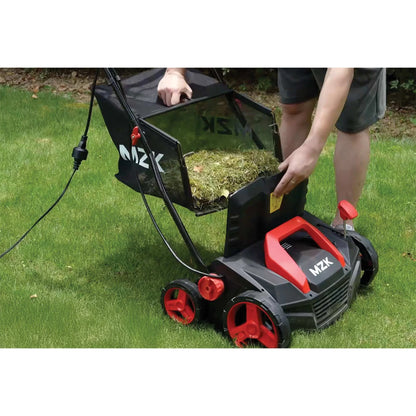 Mzk Electric Dethatcher &amp; Scarifier, Powerful Lawn Rake for Healthy Grass Growth