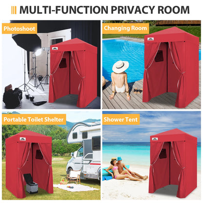 EAGLE PEAK Flex Ultra Compact 4 ft x 4 ft Pop-up Changing Room Canopy, Portable Privacy Cabana