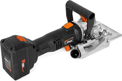 WEN Cordless Plate and Biscuit Joiner Kit with 20V Max 4.0Ah Battery and Charger