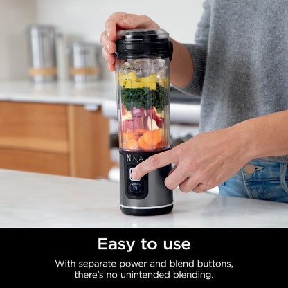 Ninja Blast Portable Blender, Cordless, 18oz. Vessel, Personal Blender for Shakes & Smoothies, BPA Free, Leakproof Lid & Sip Spout, USB-C Rechargeable, Dishwasher Safe Parts, Metallic Purple,