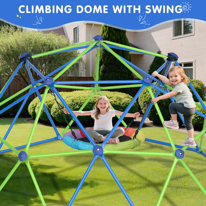 WOSTOO 10FT Climbing Dome,Kids Dome Climber Jungle Gym Outdoor Toddler Play Set for Kids 3-10 Year Outdoor Play , Supports up to 880lbs