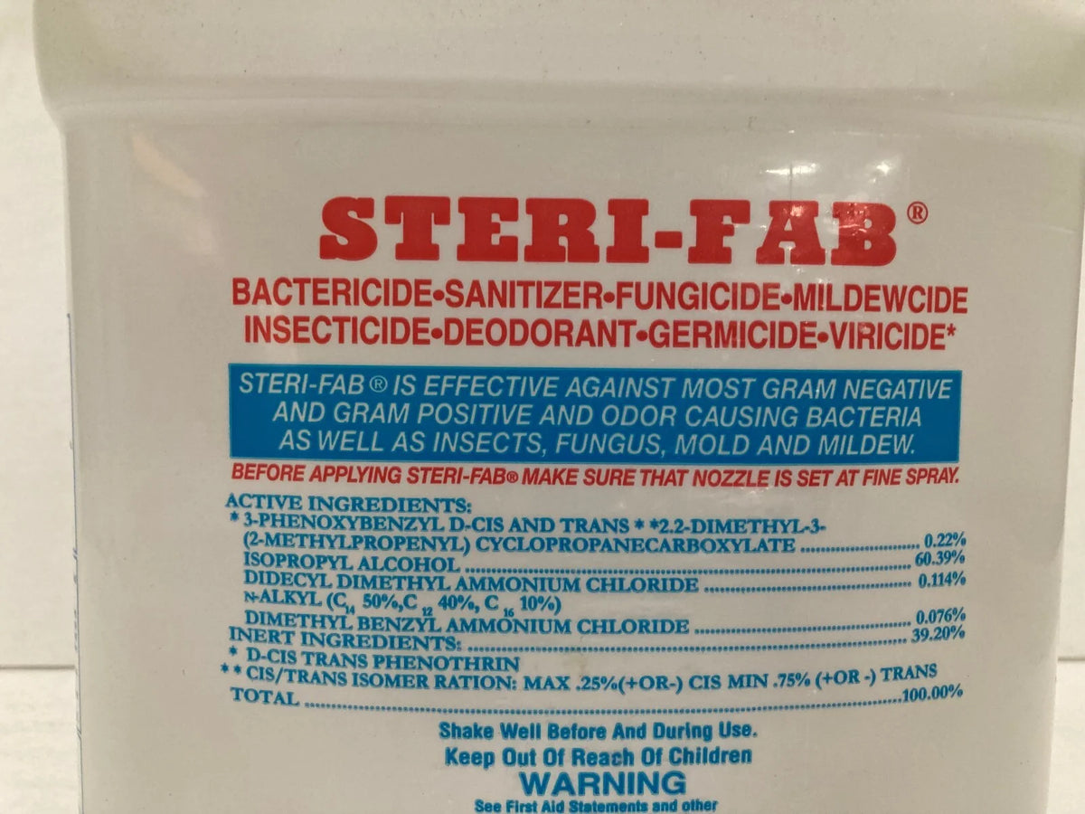 Steri-Fab Kills Bed Bug Pest Control Insecticide Deodorizer Fungicide, 4 Gallons