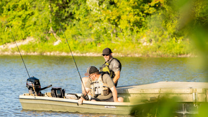 Pelican - Boat Intruder 12 - Jon Fishing Boat - 12 ft. - Great for Hunting/Fishing, Khaki/Beige