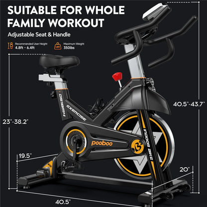 LNOW Commercial Built-in Bluetooth Fan Exercise Bike, Adjustable Air Resistance with Dual-Action Handlebars, Heavy Duty Indoor Cycling Bike for Home Gym Traininning, 350lbs Arm/Leg Cardio Workout