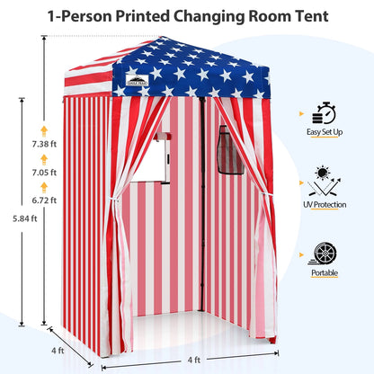 EAGLE PEAK Flex Ultra Compact 4 ft x 4 ft Pop-up Changing Room Canopy, Portable Privacy Cabana
