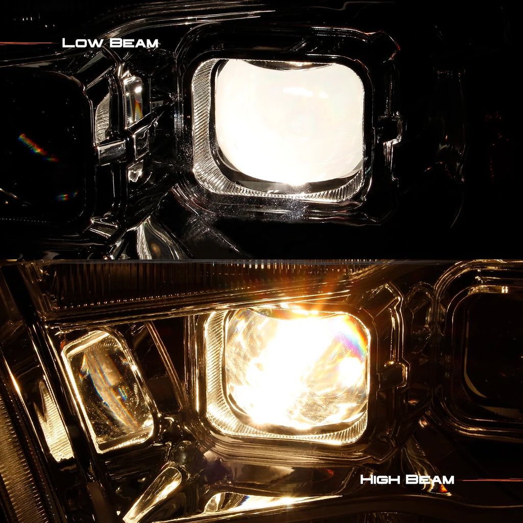 AKKON - [Factory Upgrade] For 09-18 Dodge Ram 1500 2500 3500 Dual Projector LED DRL Headlights With Light bulbs