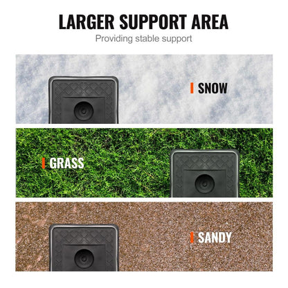 VEVOR Trailer Jack Block, 6000 lbs Capacity per RV Leveling Block, High-Quality Polypropylene RV Camper Stabilizer Blocks, RV Travel Accessories Use for Any Tongue Jack, Post, Foot, 5th Wheels, 4-Pack