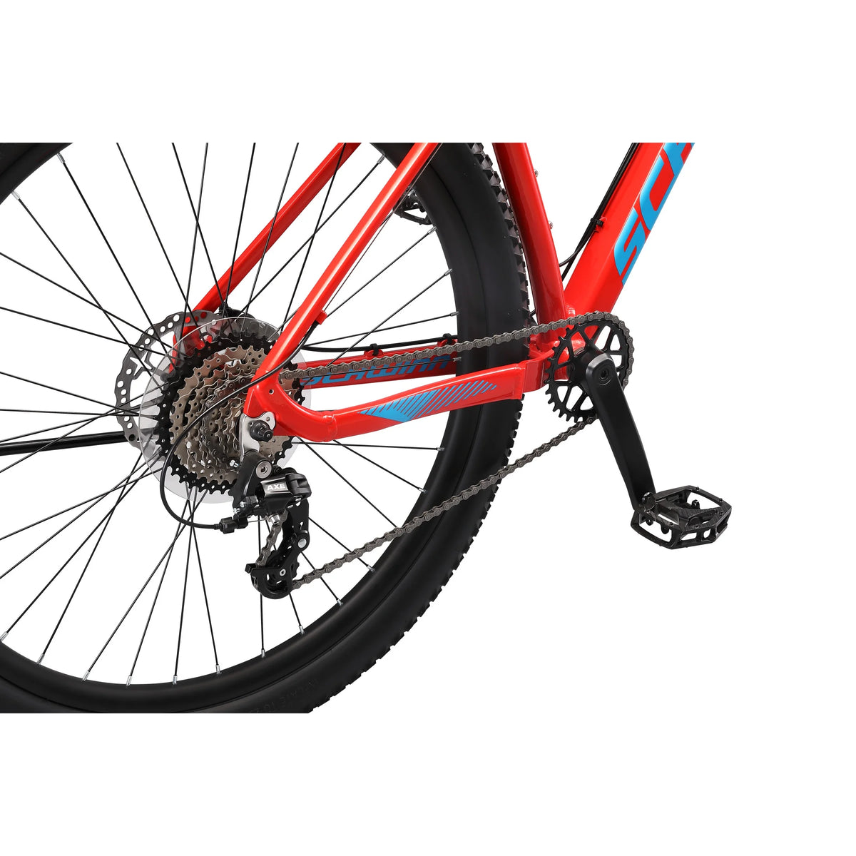 Schwinn Axum DP 29 inch Mens Mountain Bike, 19 inch Frame Adult Bicycle, Red