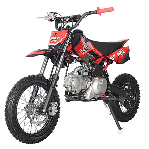 X-Pro Brand New Bolt 125cc Gas Pit Dirt Bike, Automatic Transmission E-Start 14"/12" Tires