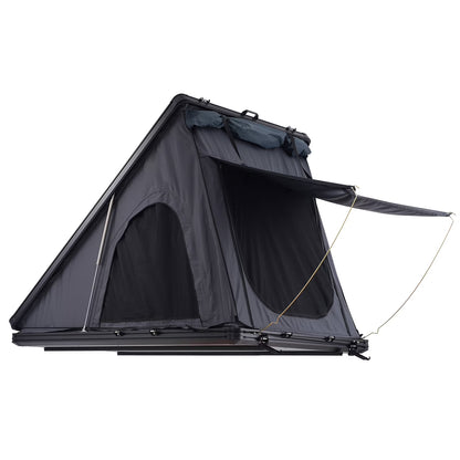 KFFKFF Hard Shell Rooftop Tent, Naturnest Model for 2-3 People, Includes Telescopic Ladder and Thick Mattress, Waterproof and Windproof, Suitable for Jeep, SUV, Van, and Pickup Trucks