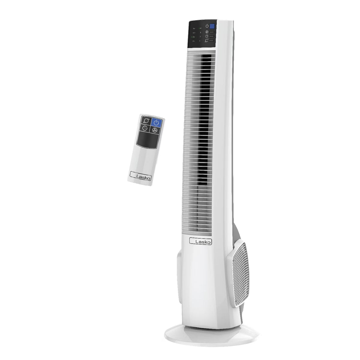 Lasko 38" 4-Speed Hybrid Oscillating Remote Controlled Tower Fan. Black, T38415