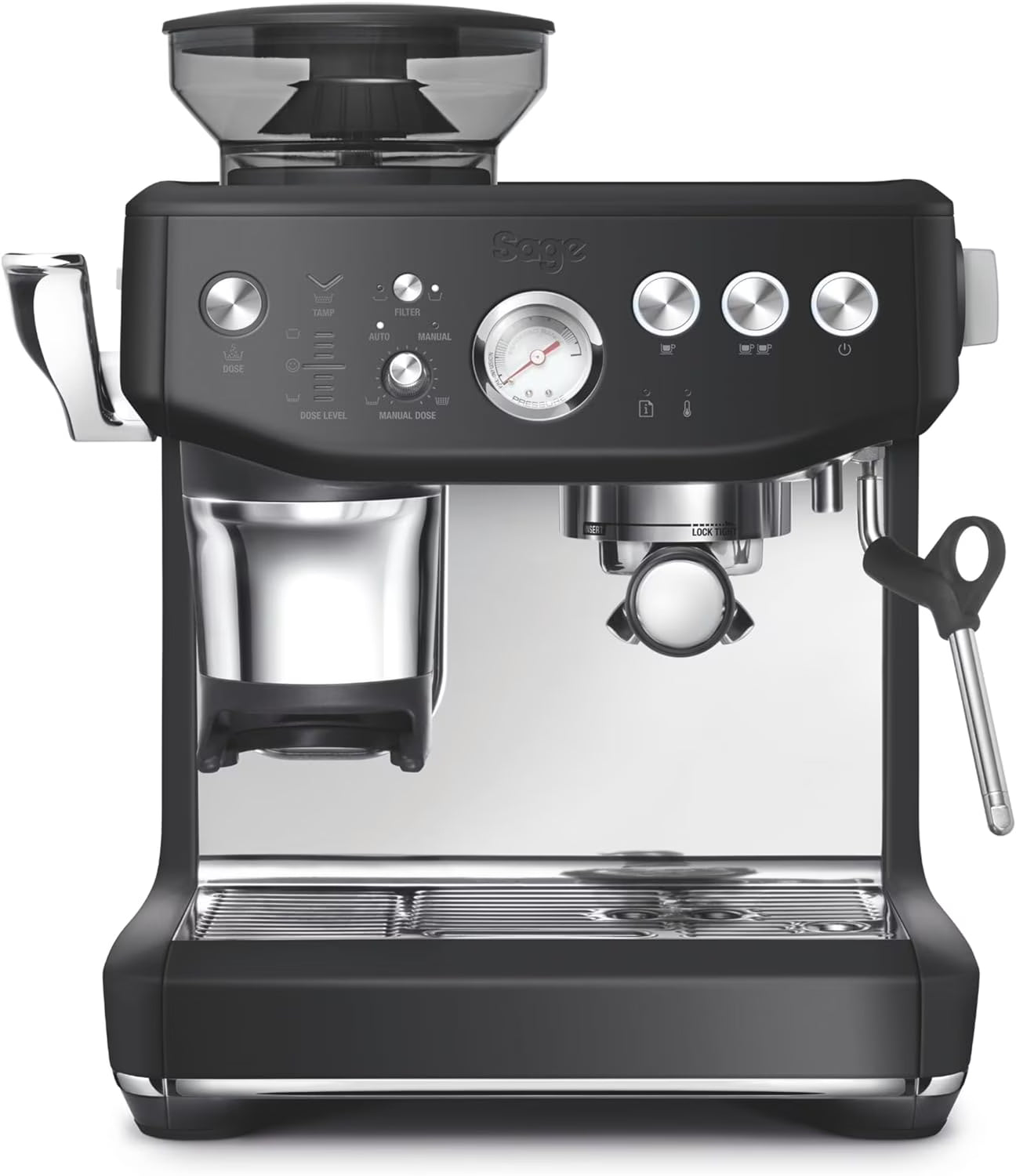 Breville Barista Express Impress Espresso Machine, 2 Liters - Black Truffle