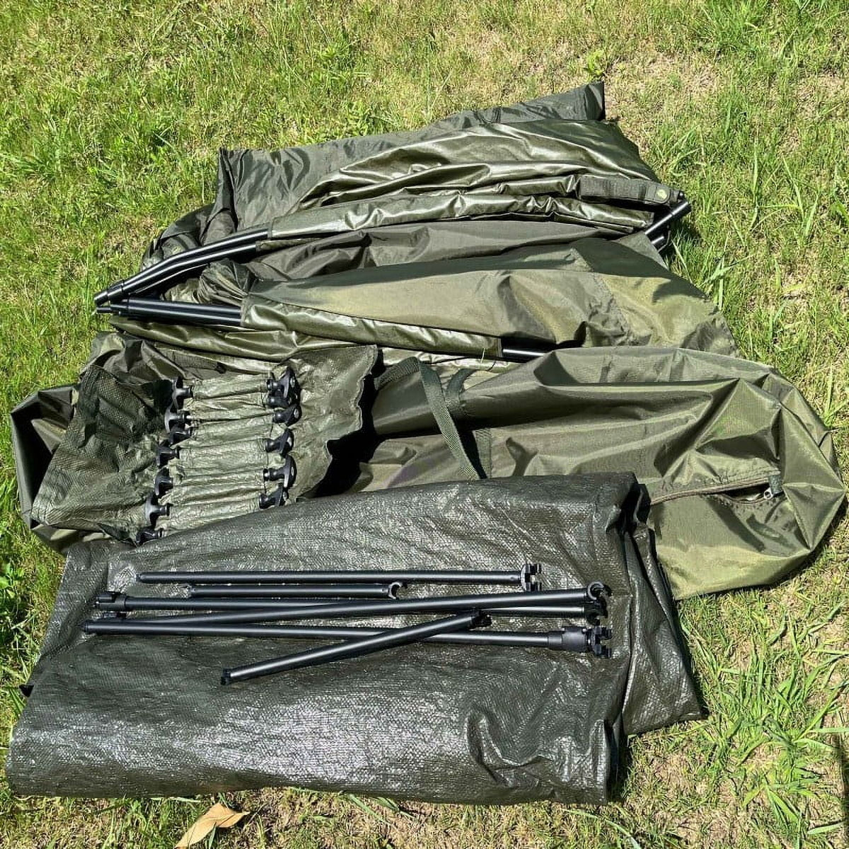 Latourreg Outdoor Camping Recreational Green Carp Fishing Tent For 1-2 Persons