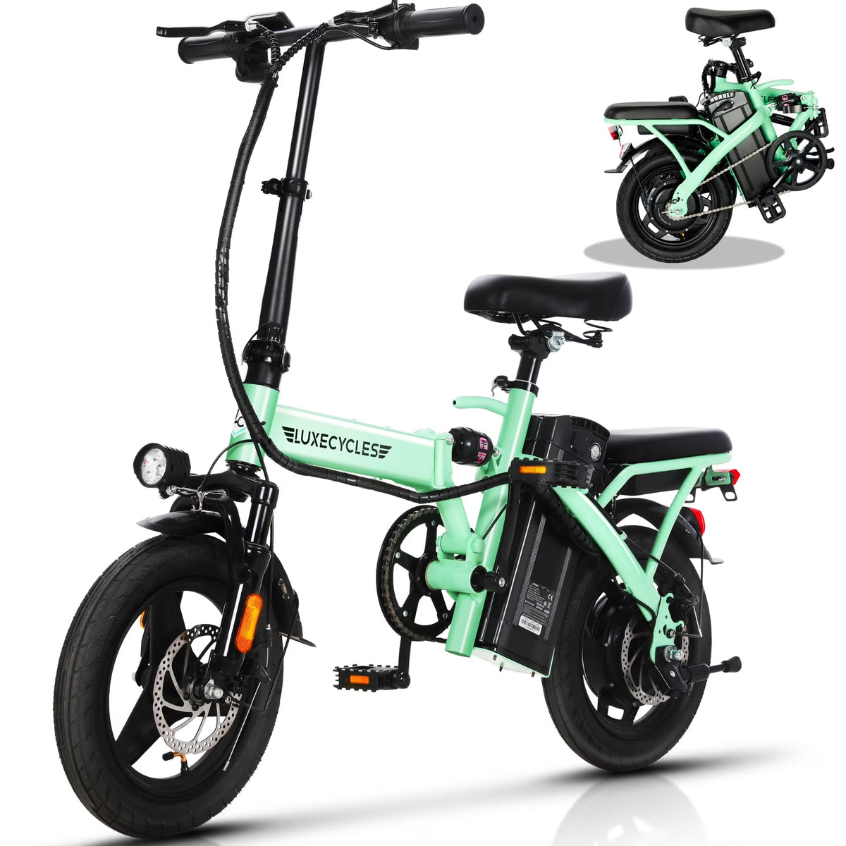 Alpha Joy Electric Bike for Adults 20", Rated 500W E-Bike 48V 13AH UL2849